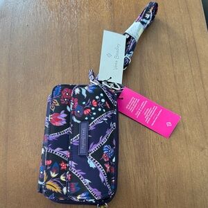 Vera Bradley Purple Floral Wristlet